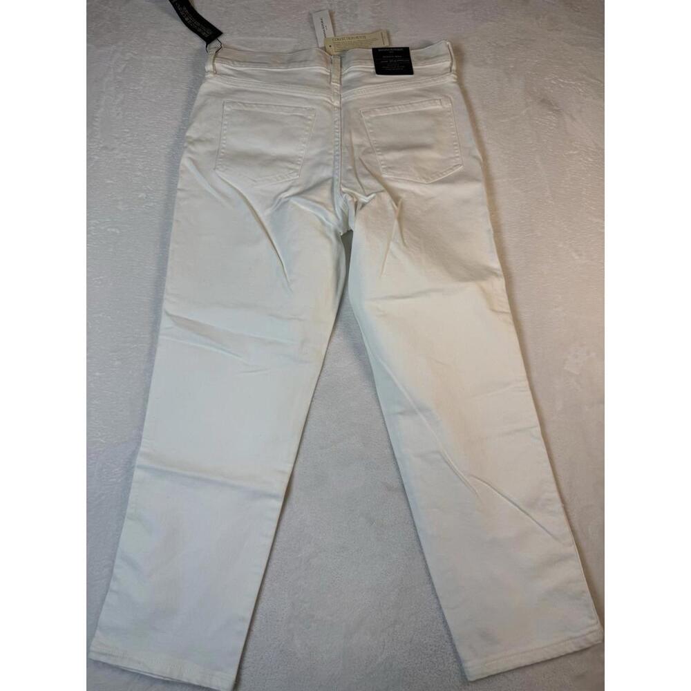 Banana Republic Slouch Jeans Sz 27/4 Womens Stretch Pants Straight Leg White NWT - Picture 6 of 7